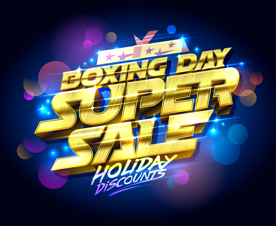 Boxing Day Super Sale promotional graphic