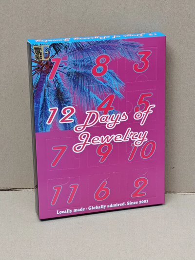 Pink and blue Tribal Expression 12 Days of Jewelry gift box