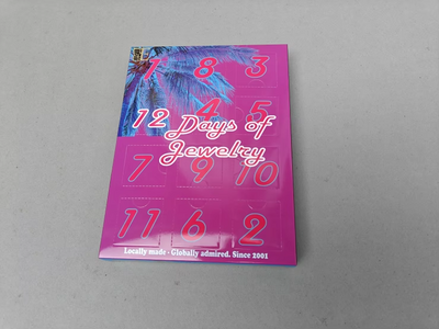 Pink and blue Tribal Expression 12 Days of Jewelry gift box
