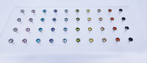 You have a chance of receiving one of these beautiful titanium threadless coloured cz tops.