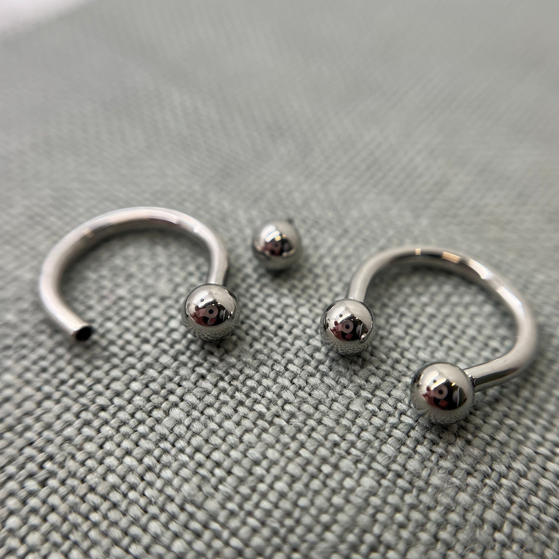 14g Stainless Steel Circular Barbell, perfect polish, CLEARANCE, great price!! Tribal Expression Jewelry