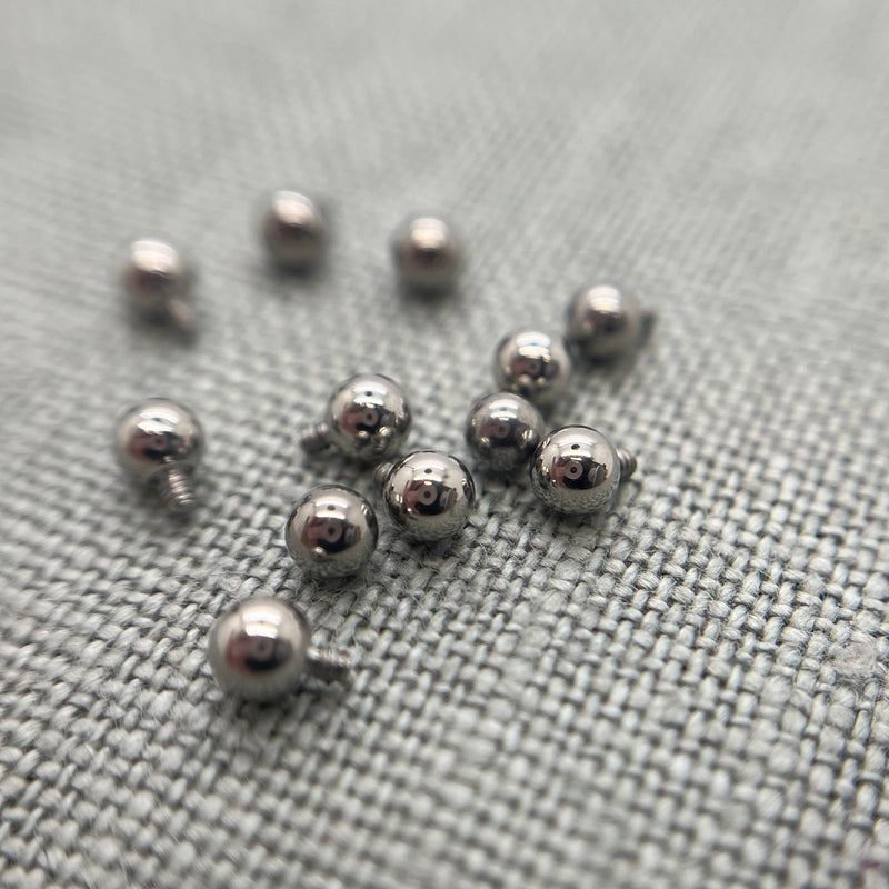 14g Stainless Steel Threaded Beads, Great for replacement beads. CLEARANCE Tribal Expression Jewelry