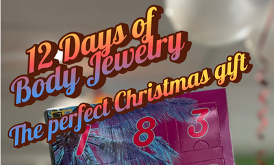 12 Days of Body Jewelry Christmas gift box promotional graphic