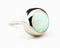 Threadless Bezel set titanium opal. Perfect for Nostrils, Lobes, Helix, Tragus, Conch (ETC) 