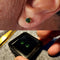 Solid 14kt gold 4 prong setting with a genuine Tsavorite