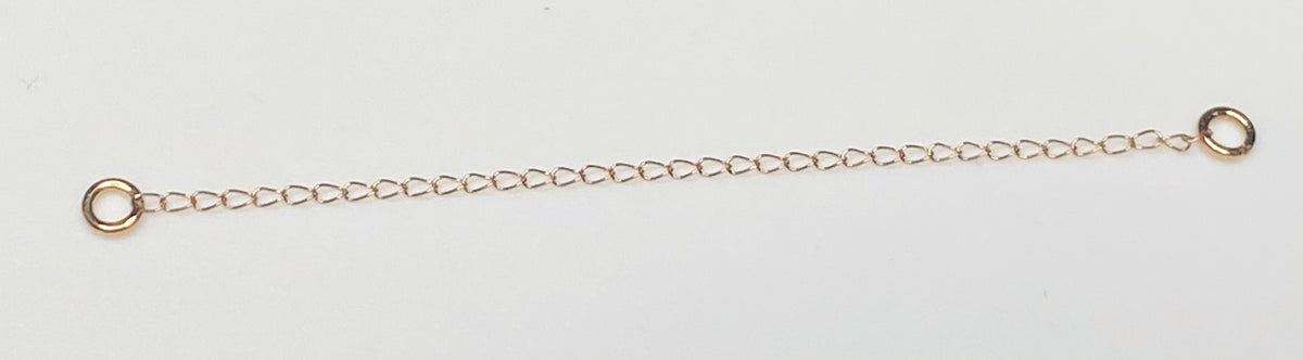 Fine gold curation chain with attachment loops