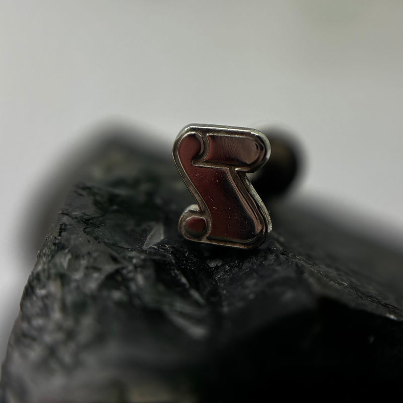 *NEW * Bookworm silver collection - Paper Scroll - for healed piercing-4