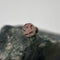 Silver threadless earth  end