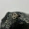 Silver threadless earth  end