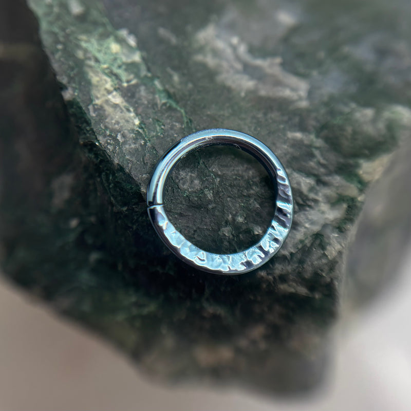 *NEW * Niobium seam ring with texture -size 16h 5/16-8