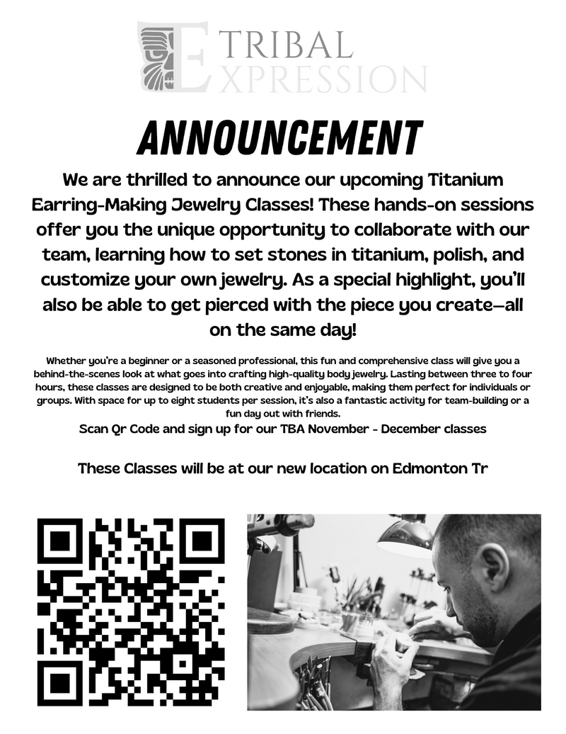 Tribal Expression body jewelry class - make your own jewelry and get pierced with it!!!-5