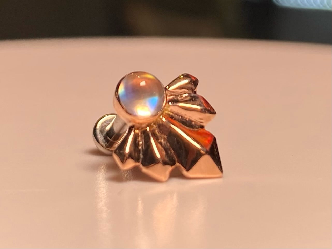 14kt Gold Crystal Fans. Handmade beauty Tribal Expression Jewelry