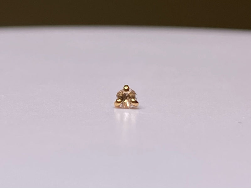 18kt Rose Gold Genuine Diamond Rose cut 3 Prong Setting-2