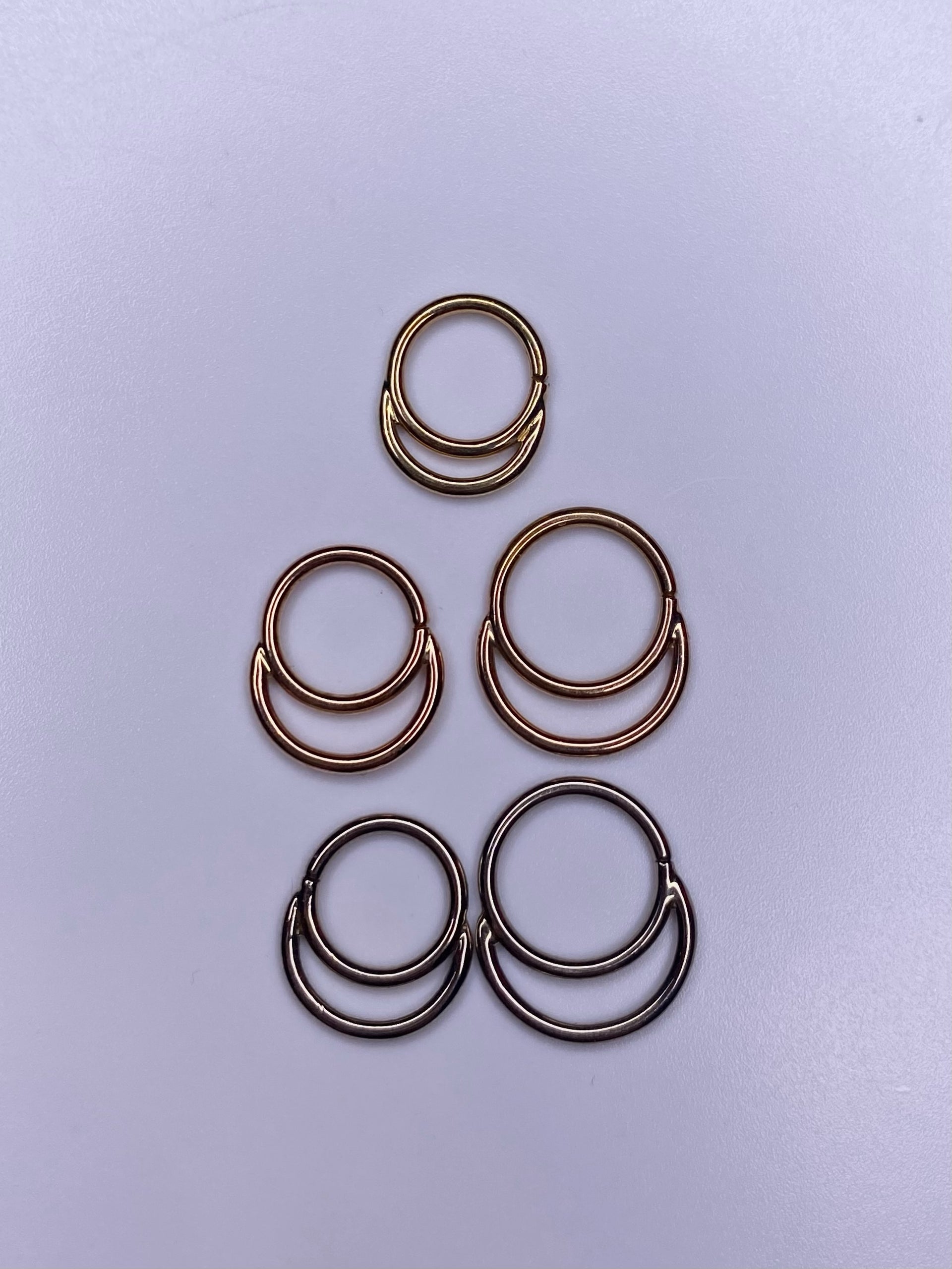 Solid 14kt "Stacked" Seam Ring, popular!!! Tribal Expression Jewelry