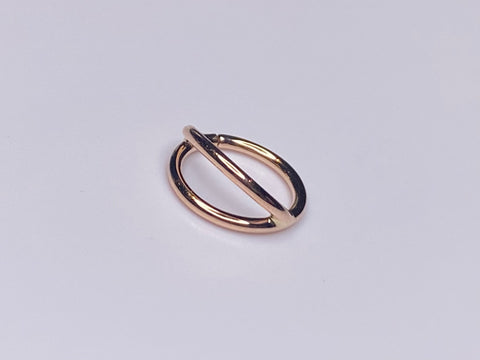 14kt Gold Split Seam Ring Tribal Expression Jewelry