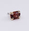 Locally made and handcrafted. This Beautiful Genuine Red Tourmaline is set in a solid 14kt Yellow Gold 4 prong setting